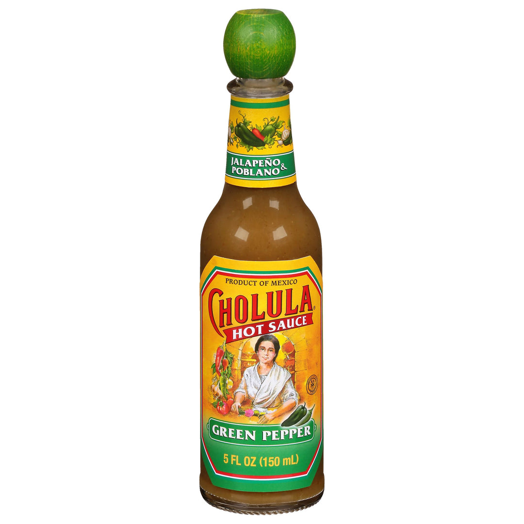 Cholula Green Pepper Hot Sauce Bottle-5 fl oz.-24/Case