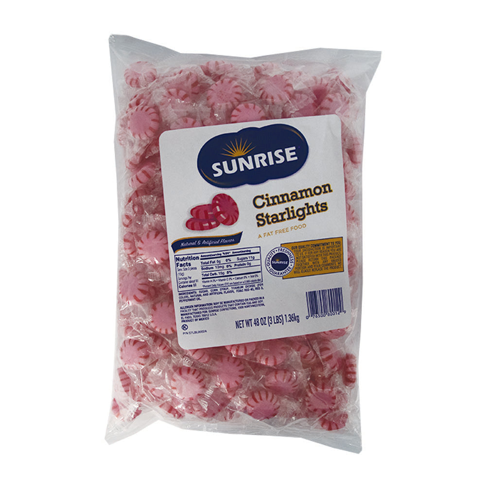 Sunrise Confections Candy Cinnamon Starlight-3 lb.-8/Case