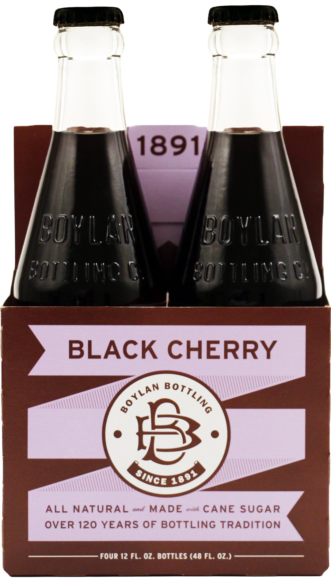 Boylan Bottling Black Cherry Soda-12 fl oz.s-4/Box-6/Case