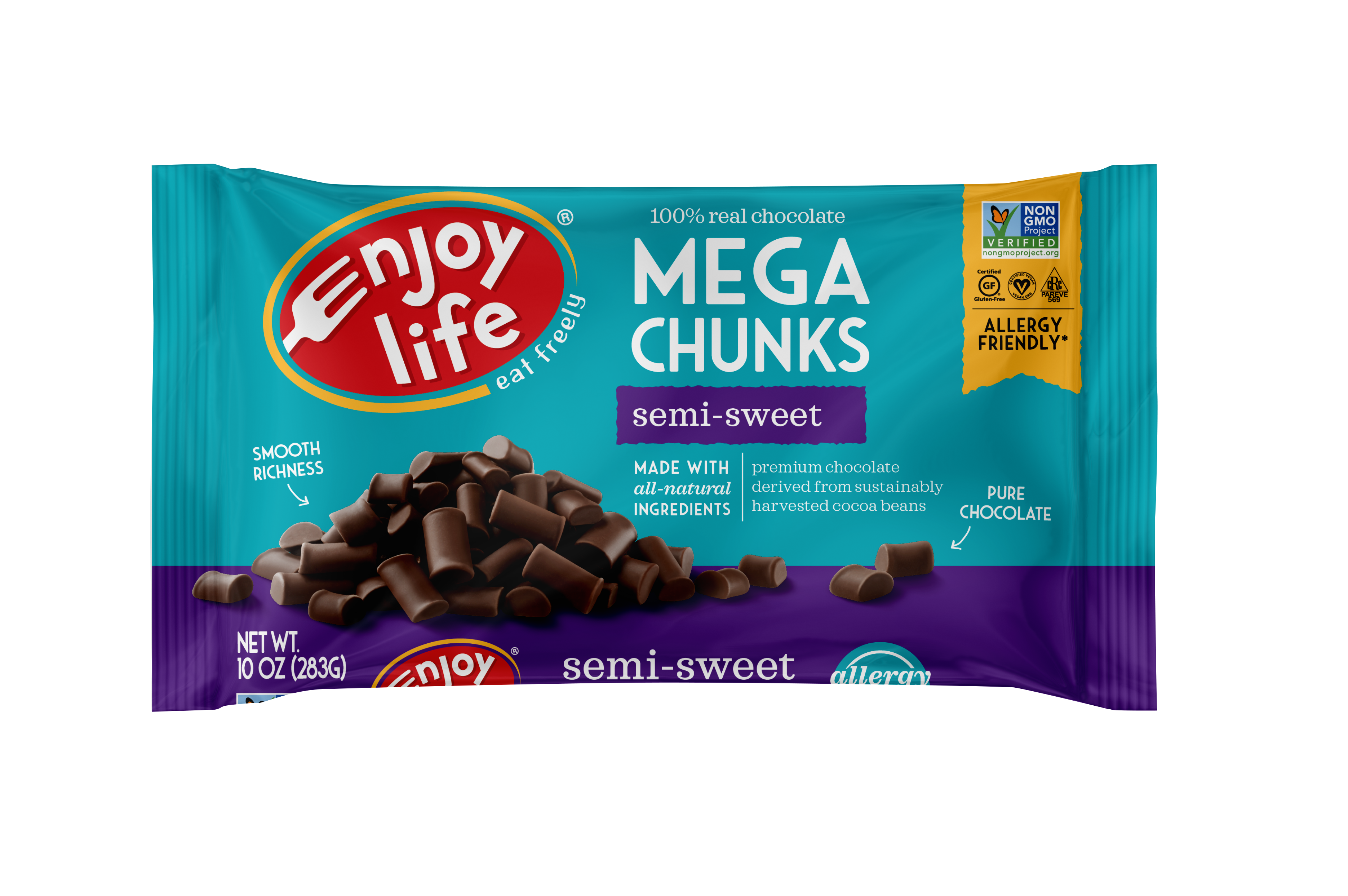 Enjoy Life Mega Chunk Semi Sweet Chocolate-10 oz.-12/Case
