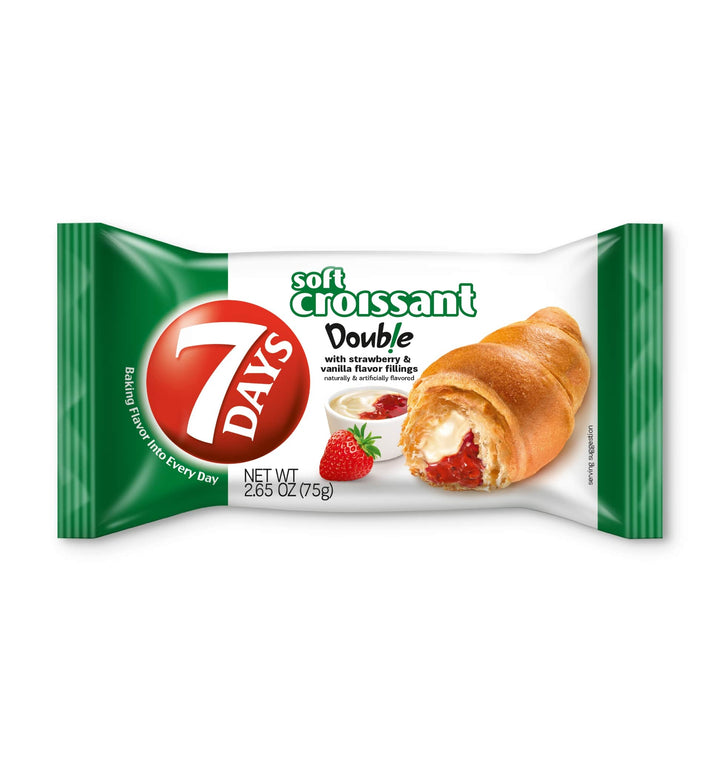 7 Days Strawberry & Vanilla Croissant-2.65 oz.-6/Box-4/Case