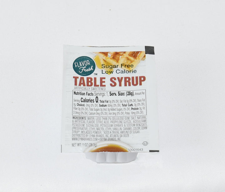 Flavor Fresh Low Calorie Maple Flavored Syrup Cup Single Serve-1 oz.-100/Case