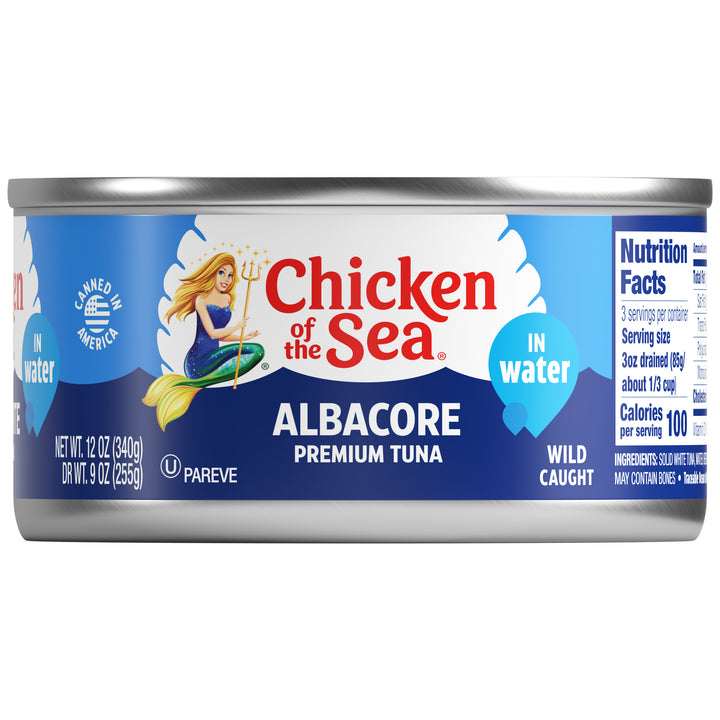 Chicken Of The Sea Solid Albacore Tuna In Water-12 oz.-24/Case