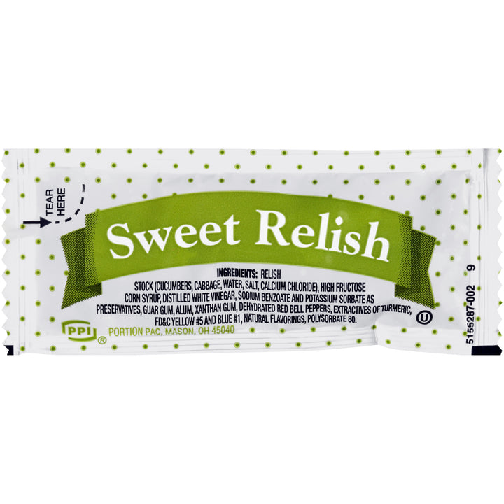 Portion Pac Sweet Relish Single Serve Packet-3.96 lb.-1/Case