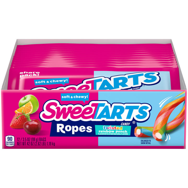 Sweetart Rainbow Twists Share Pack-3.5 oz.-12/Box-4/Case