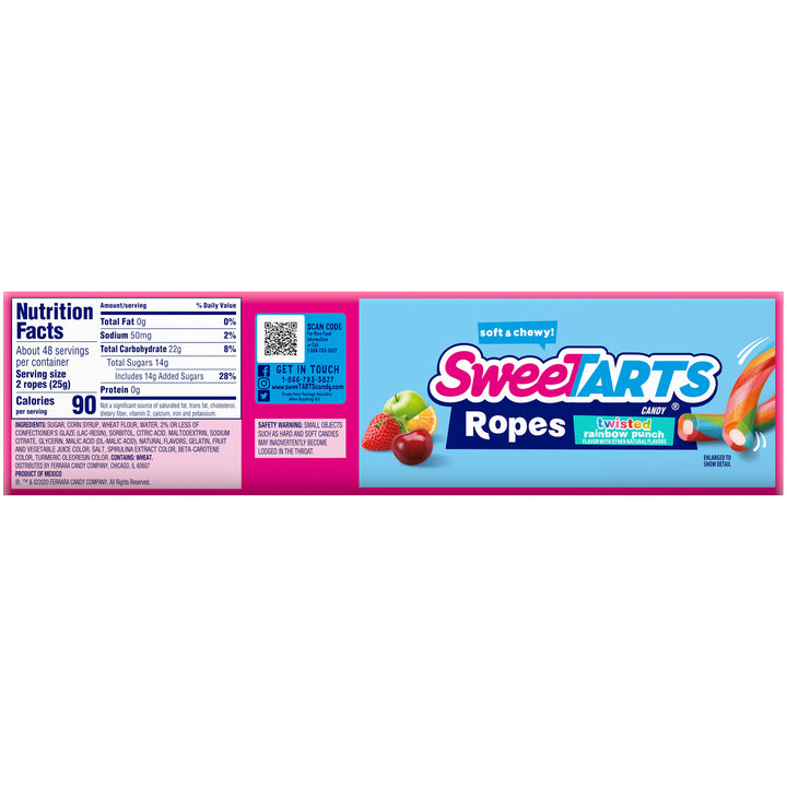 Sweetart Rainbow Twists Share Pack-3.5 oz.-12/Box-4/Case