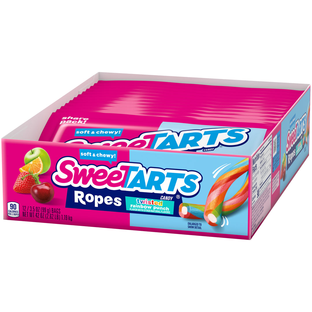 Sweetart Rainbow Twists Share Pack-3.5 oz.-12/Box-4/Case