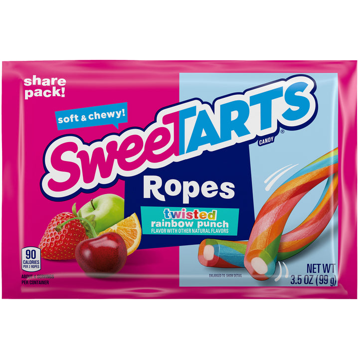Sweetart Rainbow Twists Share Pack-3.5 oz.-12/Box-4/Case