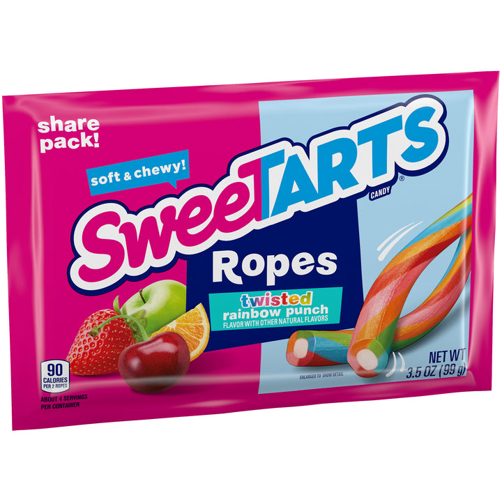 Sweetart Rainbow Twists Share Pack-3.5 oz.-12/Box-4/Case