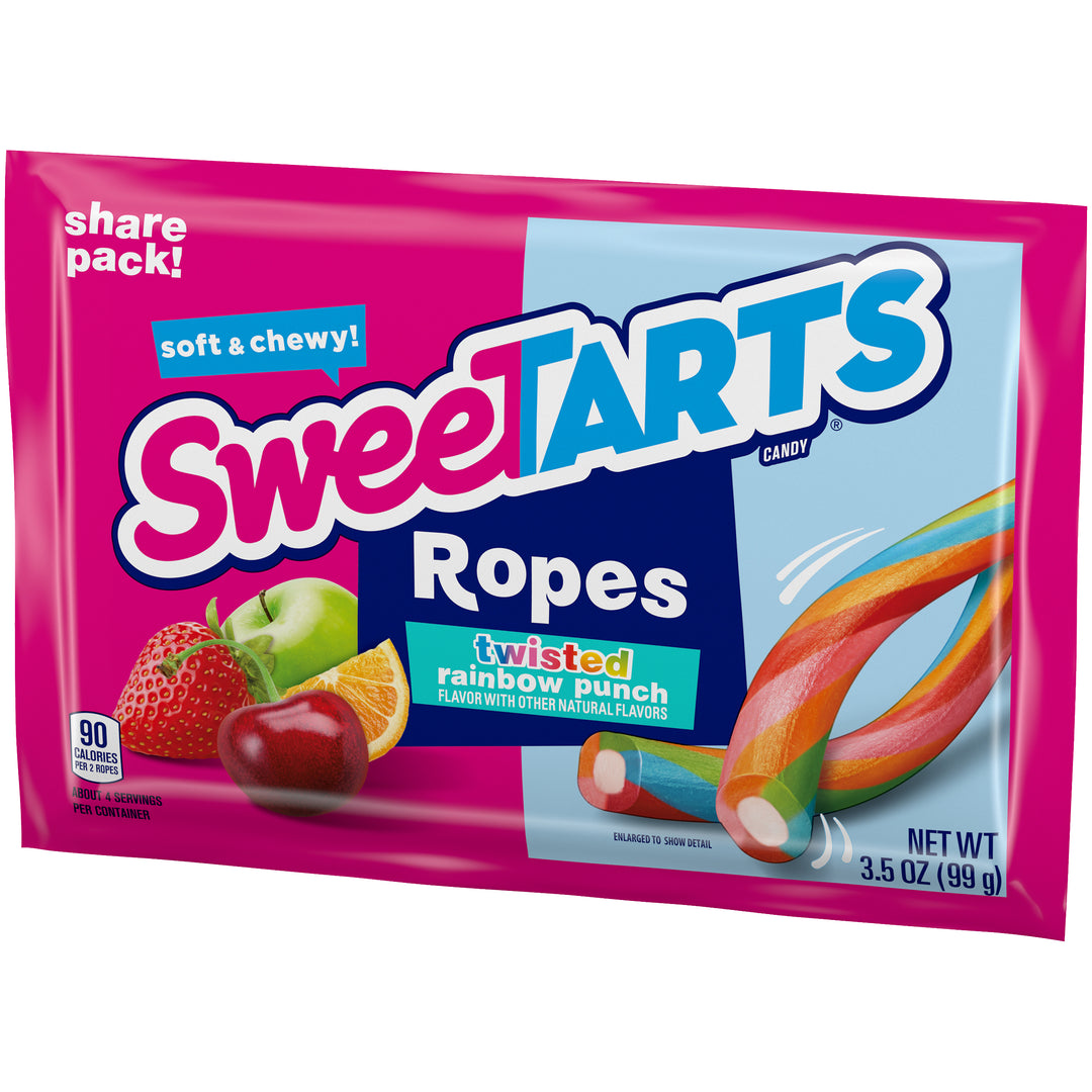 Sweetart Rainbow Twists Share Pack-3.5 oz.-12/Box-4/Case