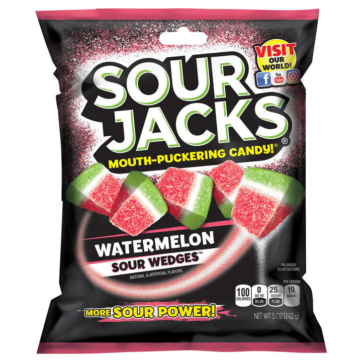 Sour Jacks Candy Watermelon Sour-5 oz.-12/Case