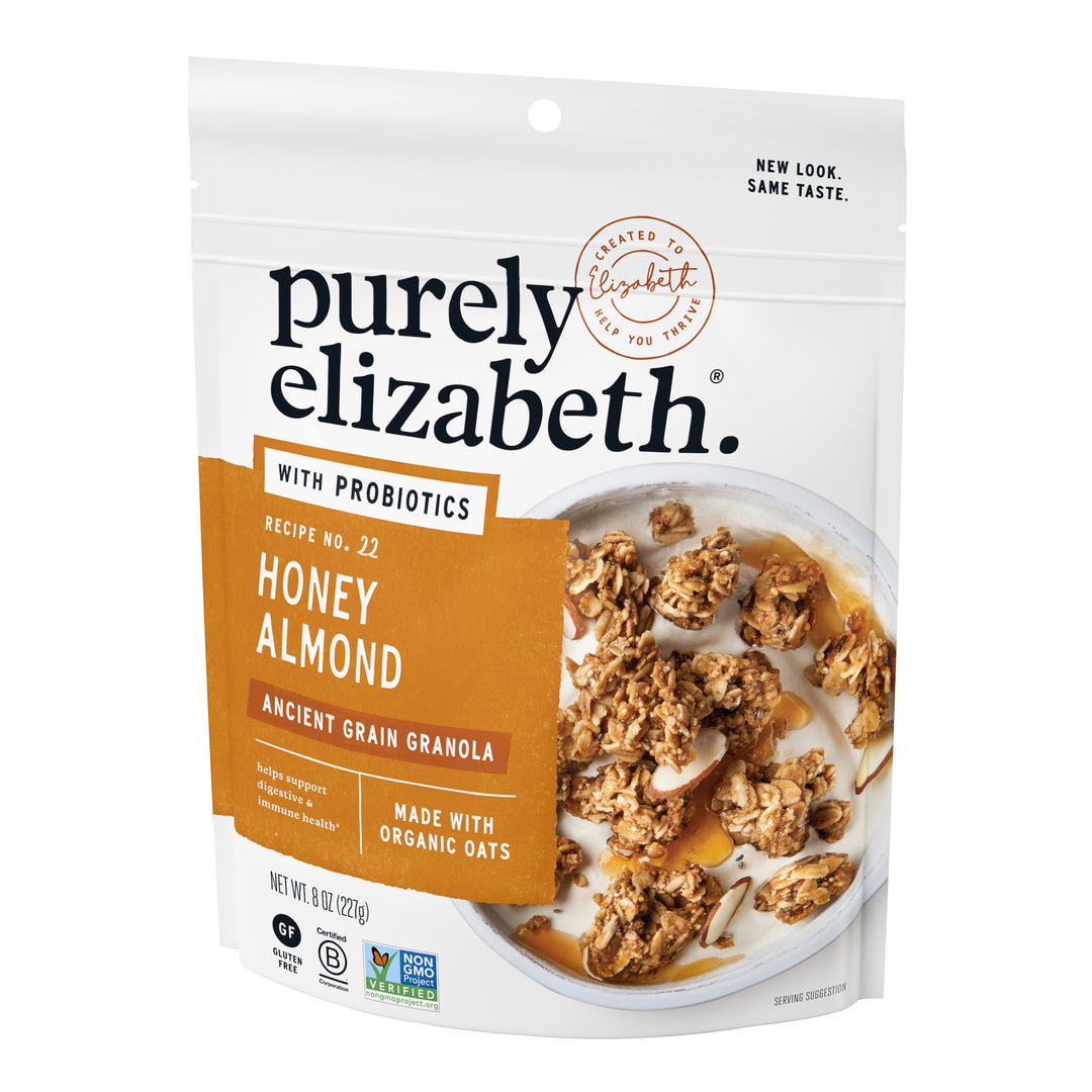 Purely Elizabeth Ancient Grain Granola Honey Almond Probiotic-1 Each-6/Case