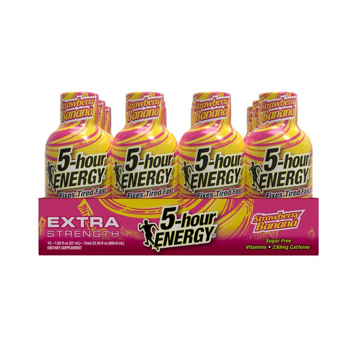 5-Hour Energy Strawberry Banana Extra Strength-1.93 fl oz.s-12/Box-18/Case