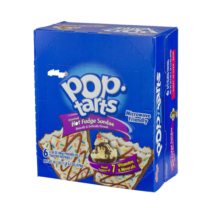 Kellogg's Pop-Tarts Frosted Open & Fold Display Hot Fudge Sunday Pastry-3.3 oz.-6/Box-12/Case