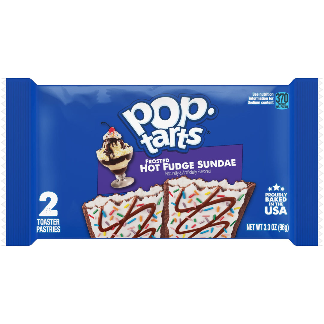 Kellogg's Pop-Tarts Frosted Open & Fold Display Hot Fudge Sunday Pastry-3.3 oz.-6/Box-12/Case