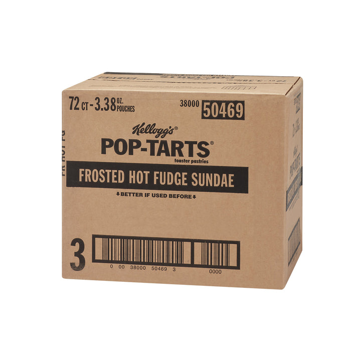 Kellogg's Pop-Tarts Frosted Open & Fold Display Hot Fudge Sunday Pastry-3.3 oz.-6/Box-12/Case