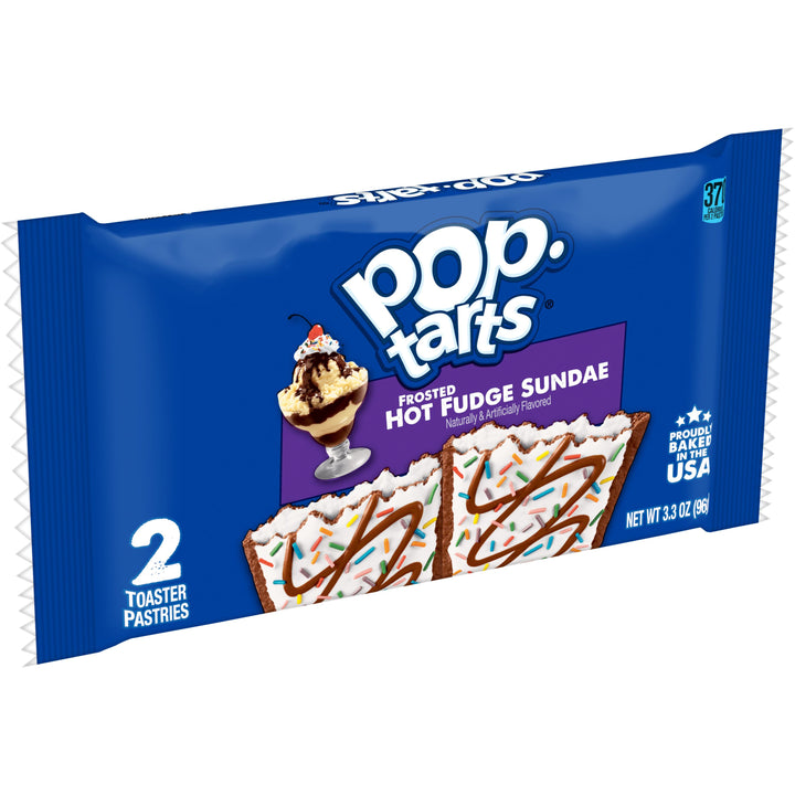 Kellogg's Pop-Tarts Frosted Open & Fold Display Hot Fudge Sunday Pastry-3.3 oz.-6/Box-12/Case