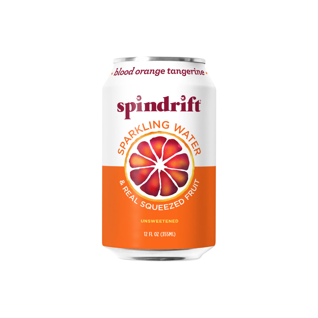 Spindrift Blood Orange Tangerine Flavored Sparkling Water-12 fl oz.-8/Box-3/Case