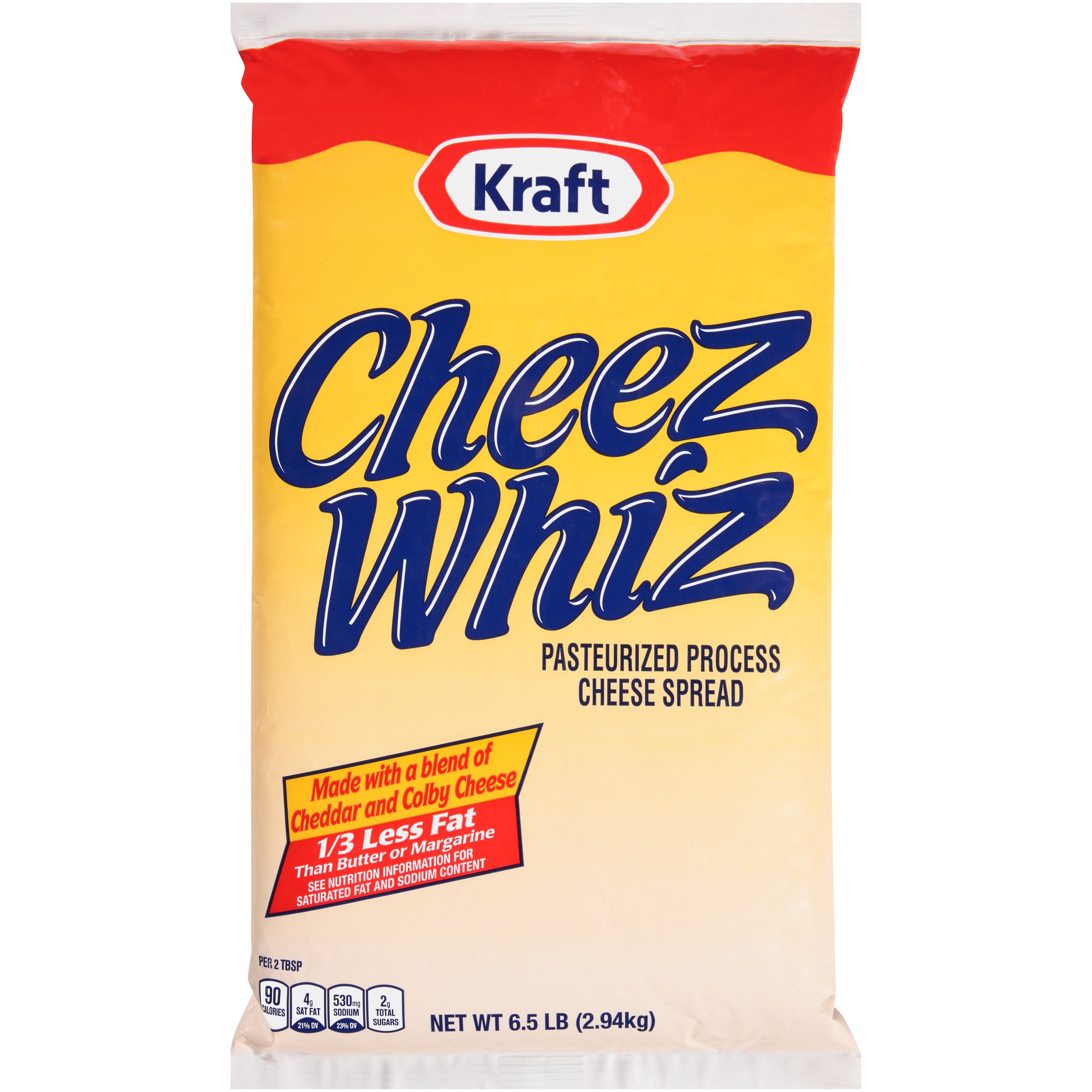 Cheez Whiz Processed Pouch Cheeze Whiz Spread-6.5 lb.-6/Case MPN