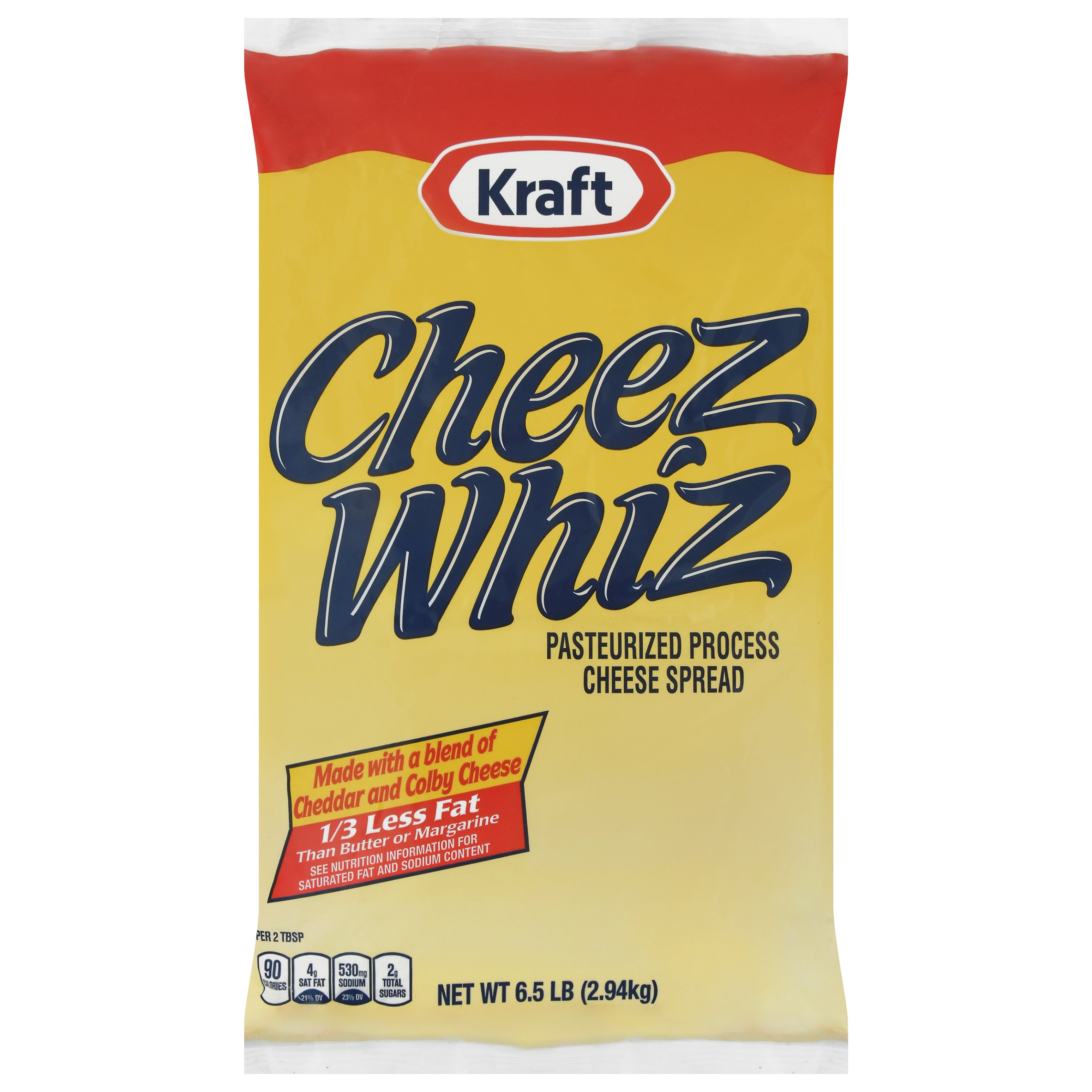 Cheez Whiz Processed Pouch Cheeze Whiz Spread-6.5 lb.-6/Case MPN