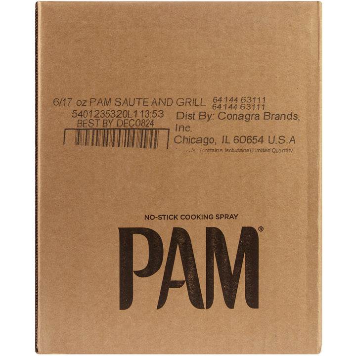 Pam Coating Saute & Grill Spray Aerosol-17 oz.-6/Case