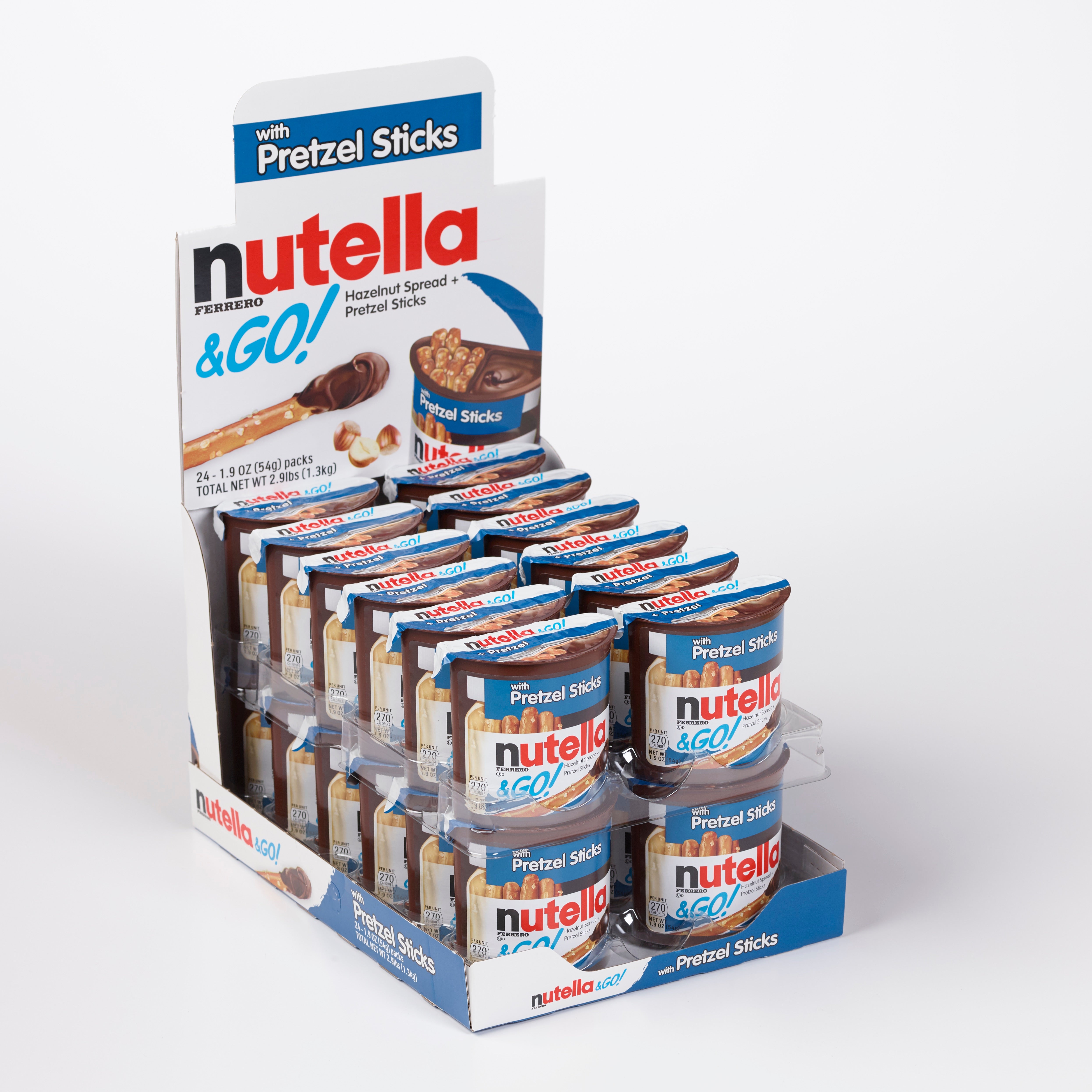 Nutella & Go Hazelnut Spread With Pretzels-1.9 oz.-24/Case MPN