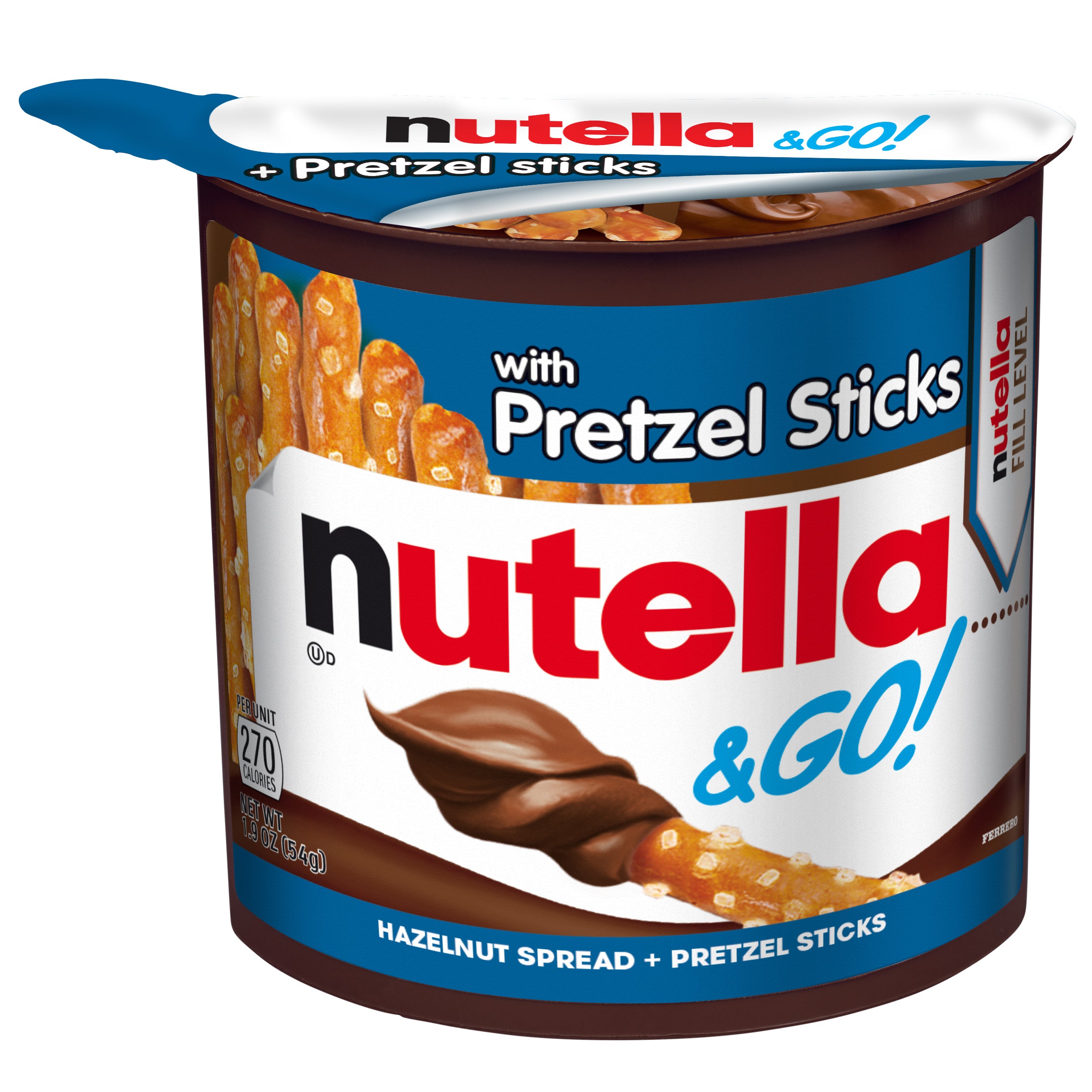 Nutella & Go Hazelnut Spread With Pretzels-1.9 oz.-24/Case MPN