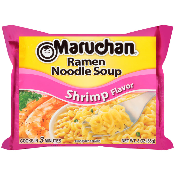 Maruchan Ramen Shrimp Flavored Ramen Noodle Soup-3 oz.-24/Case