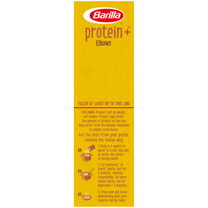 Barilla Protein Plus Elbow Pasta-14.5 oz.-12/Case