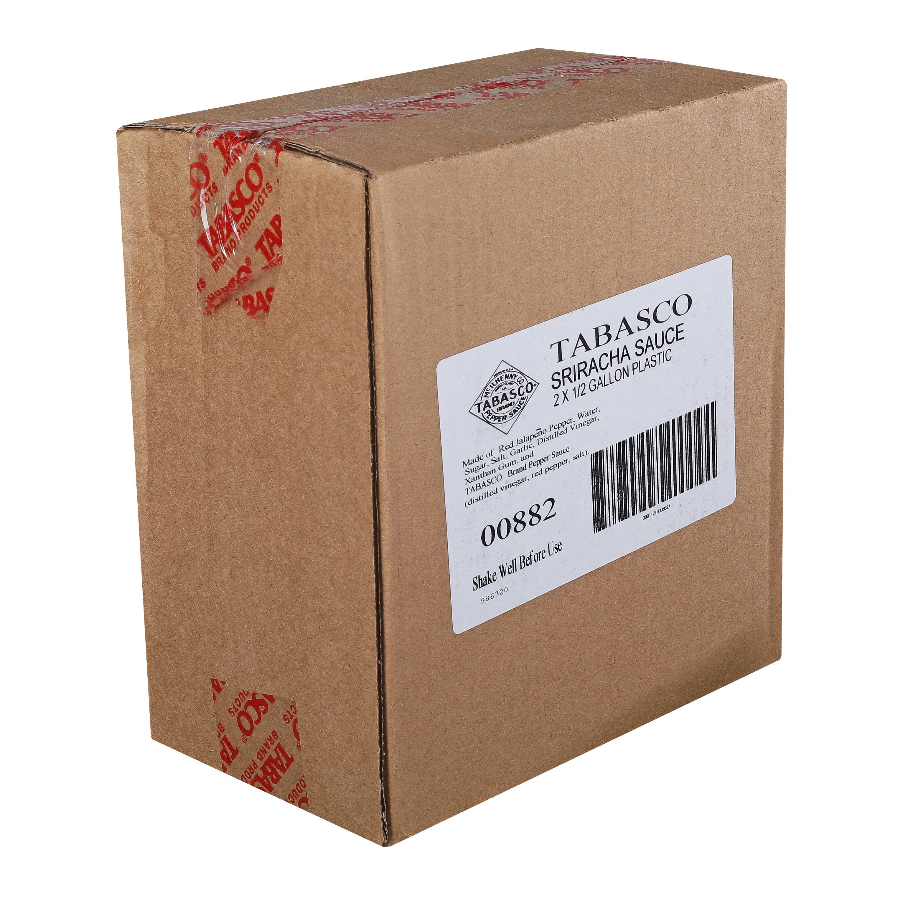 Tabasco Sriracha Sauce Hot Sauce Bulk-0.5 Gallon-2/Case MPN