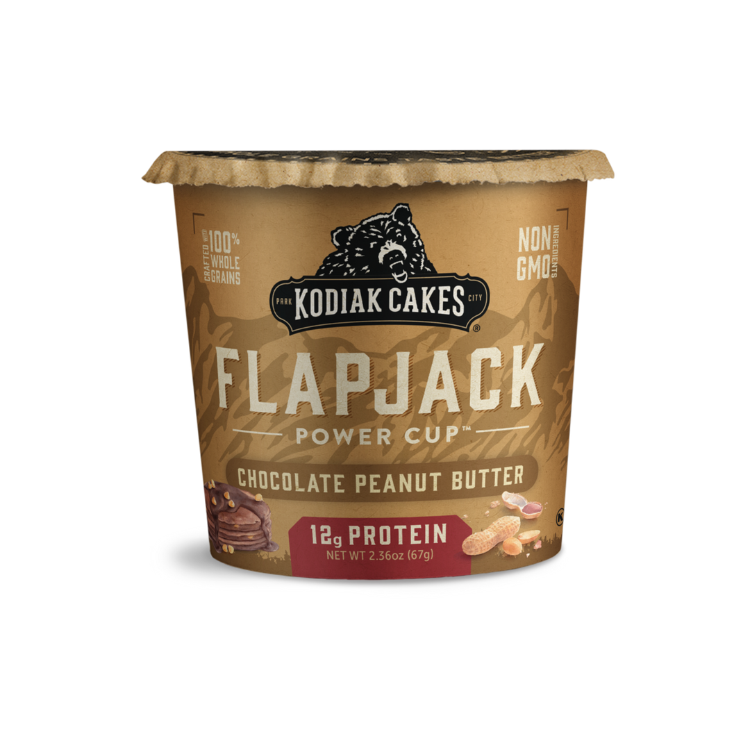 Kodiak Cakes Protein Peanut Butter & Chocolate Flapjack Cup-2.36 oz.-12/Case