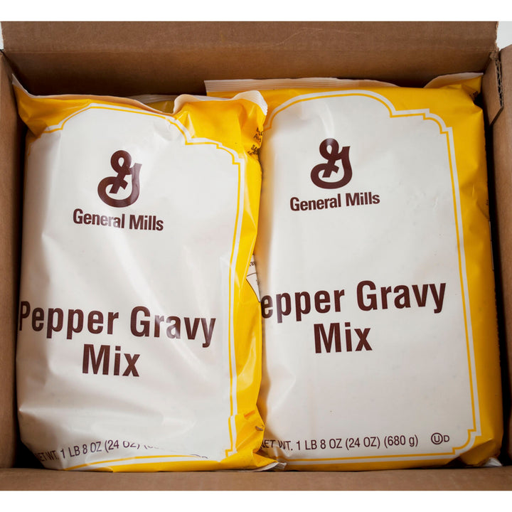 General Mills Pepper Gravy Mix-1.5 lb.-6/Case
