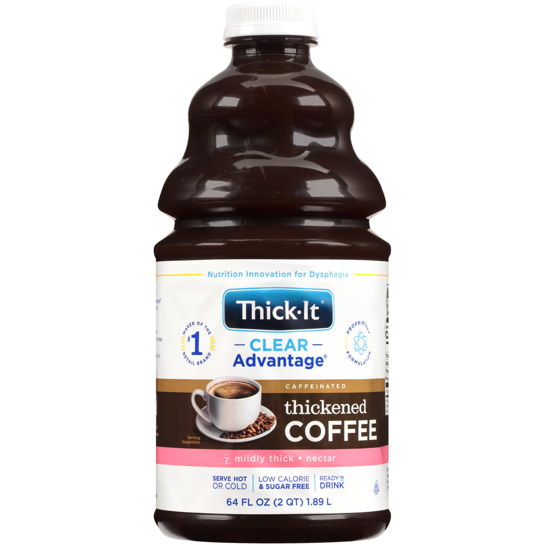 Thick It Clear Advantage Zero Calorie-Gluten Free-Thickened Coffee With Nectar Consistency-64 fl oz.-4/Case