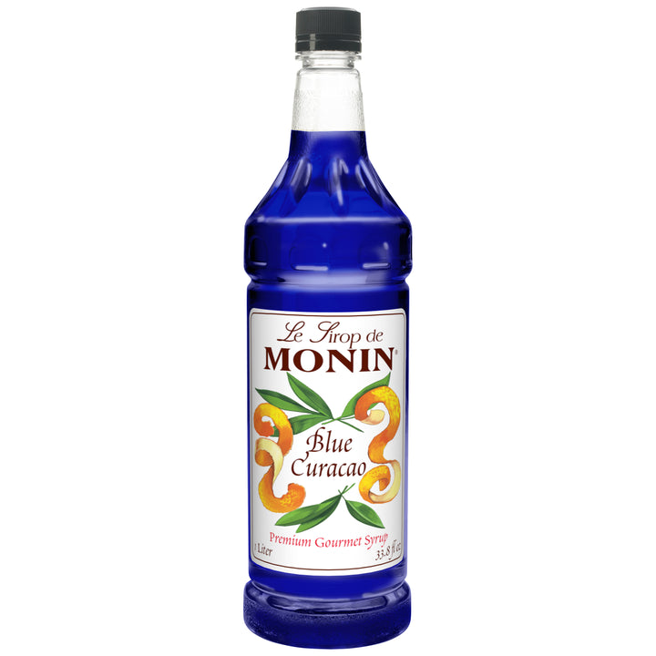 Monin Blue Curacao Syrup-1 Liter-4/Case
