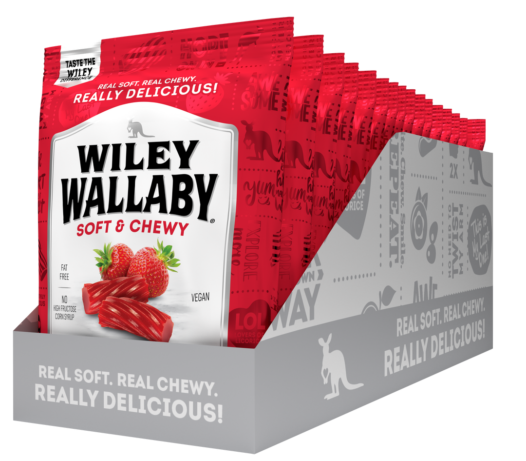 Wiley Wallaby Red Licorice-4 oz.-12/Case