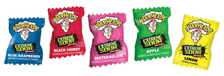 Warheads Extreme Sour Hard Candy Count Good-1 oz.-12/Box-15/Case
