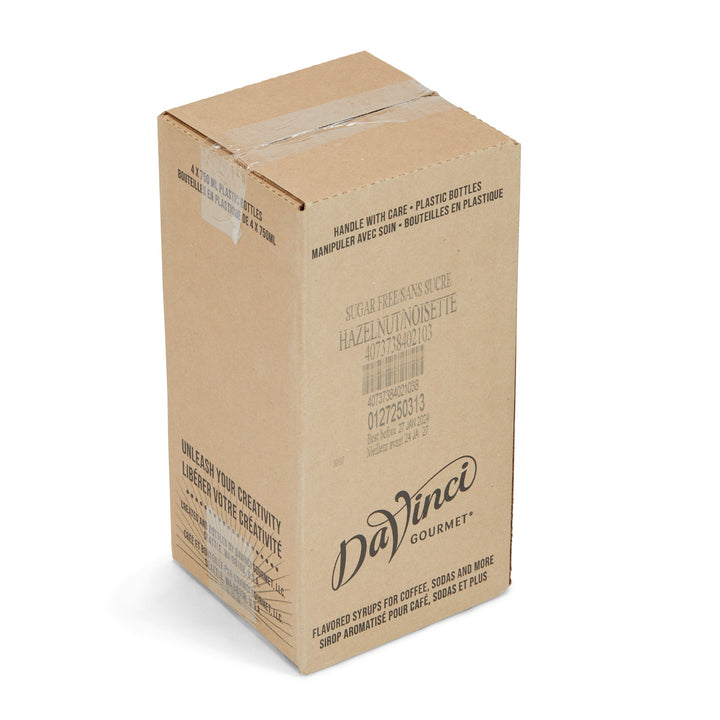 Davinci Gourmet Sugar Free Hazelnut Syrup-750 Milliliter-4/Case