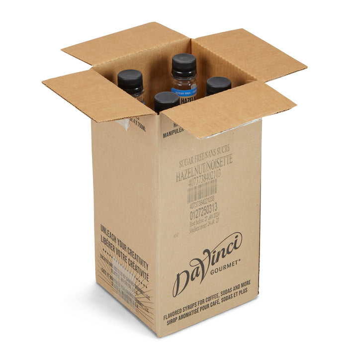 Davinci Gourmet Sugar Free Hazelnut Syrup-750 Milliliter-4/Case