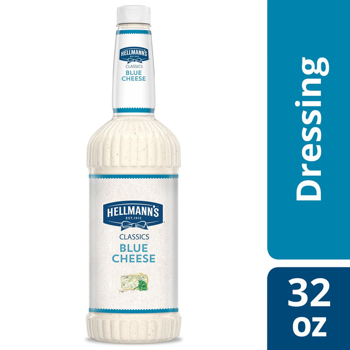 Hellmann's Classics Blue Cheese Salad Bar Dressing Bottle-32 fl oz.-6/Case