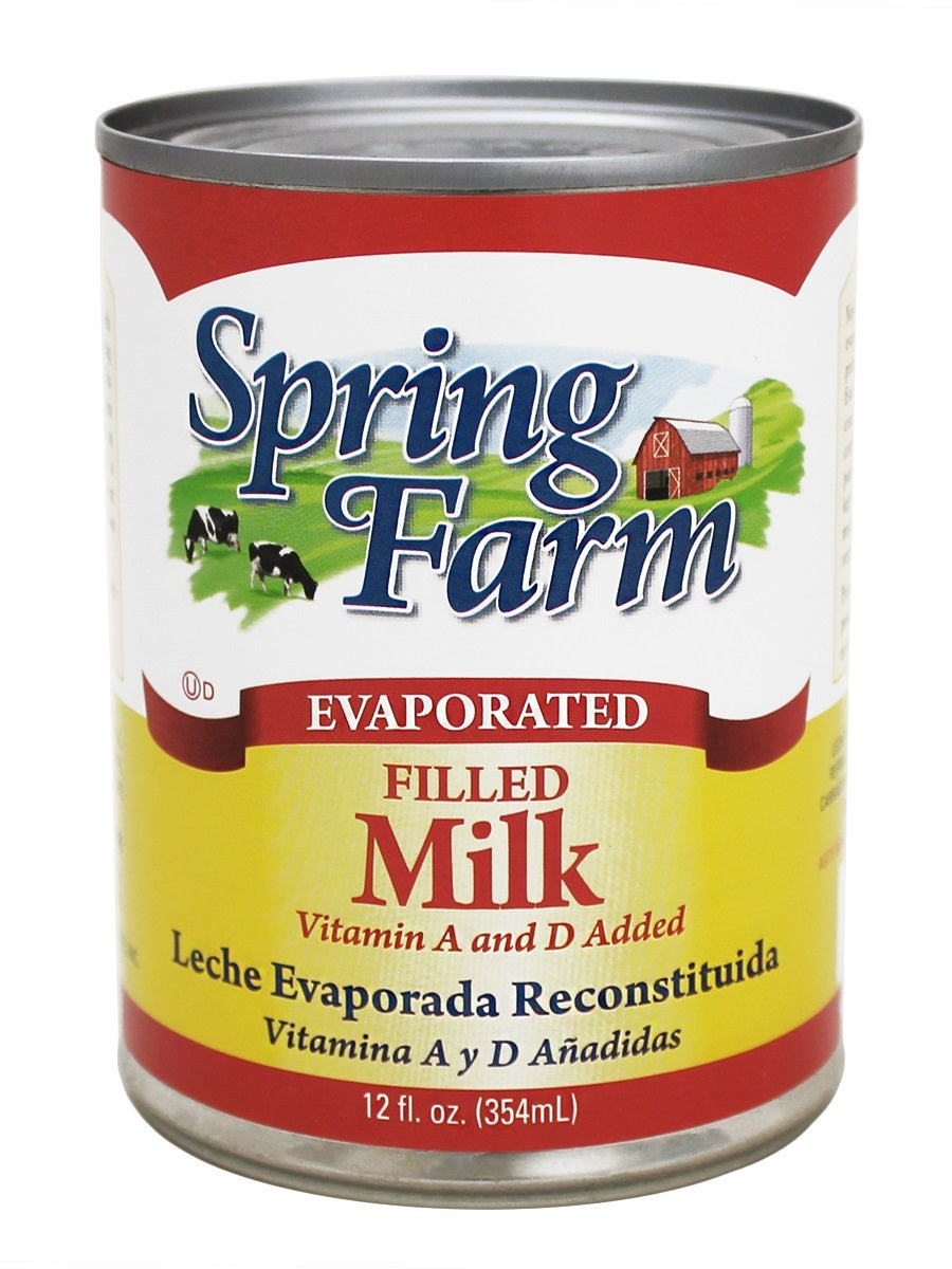 Spring Farm Filled Evaporated Milk Spring Farm Filled Evaporated Milk-12 fl oz.s-24/Case