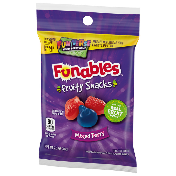 Fruity Snacks Funables Mixed Berry-2.5 oz.-48/Case