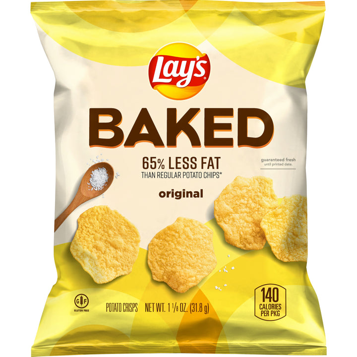 Lay's Regular Baked Potato Chips-1.125 Count-64/Case