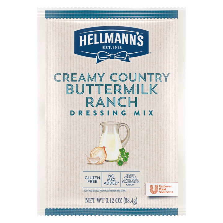 Hellmann's Country Buttermilk Dry Mix Dressing Mix-3.12 oz.-18/Case