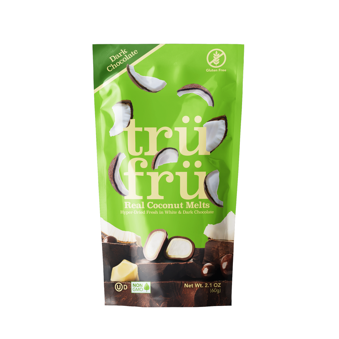Tru Fru Hyper-Dried Grab & Go Coconut Melts In Dark Chocolate-2.1 oz.-12/Case