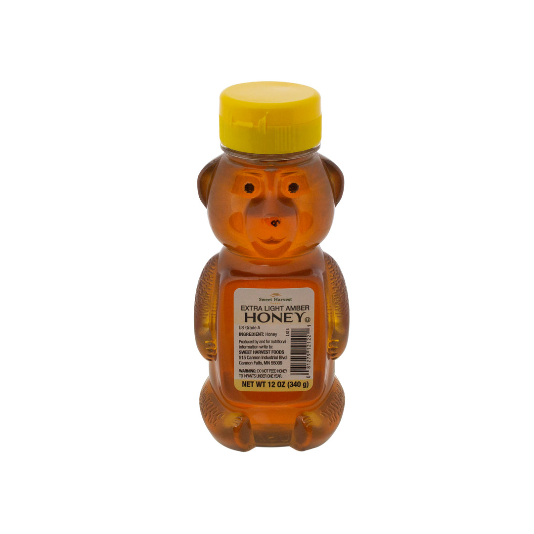 Natural American Foods Bears Honey Bottle-12 oz.-12/Case