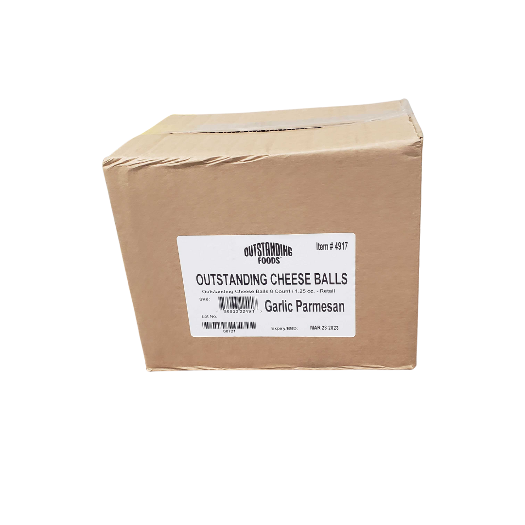 Outstanding Cheese Balls Garlic-1.25 oz.-8/Case