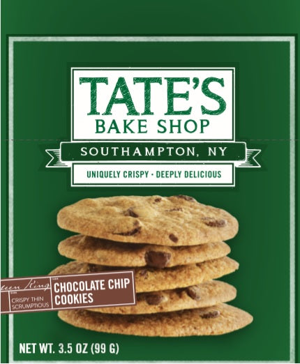Tate's Bake Shop Chocolate Chip Cookies-3.5 oz.-12/Case