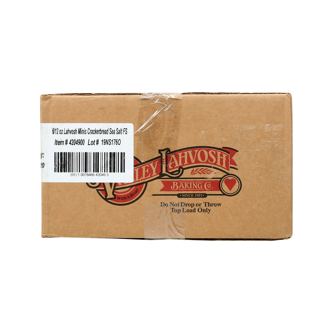 Valley Lahvosh Crackerbread Mini Sea Salt-12 oz.-6/Case