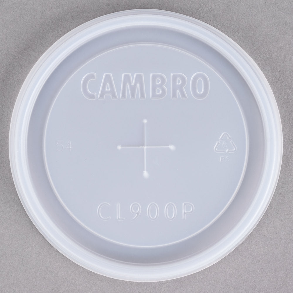 Cambro Camlid For Colorware Tumbler 900P And 900P2 Translucent Lid-1000 Each-1/Case