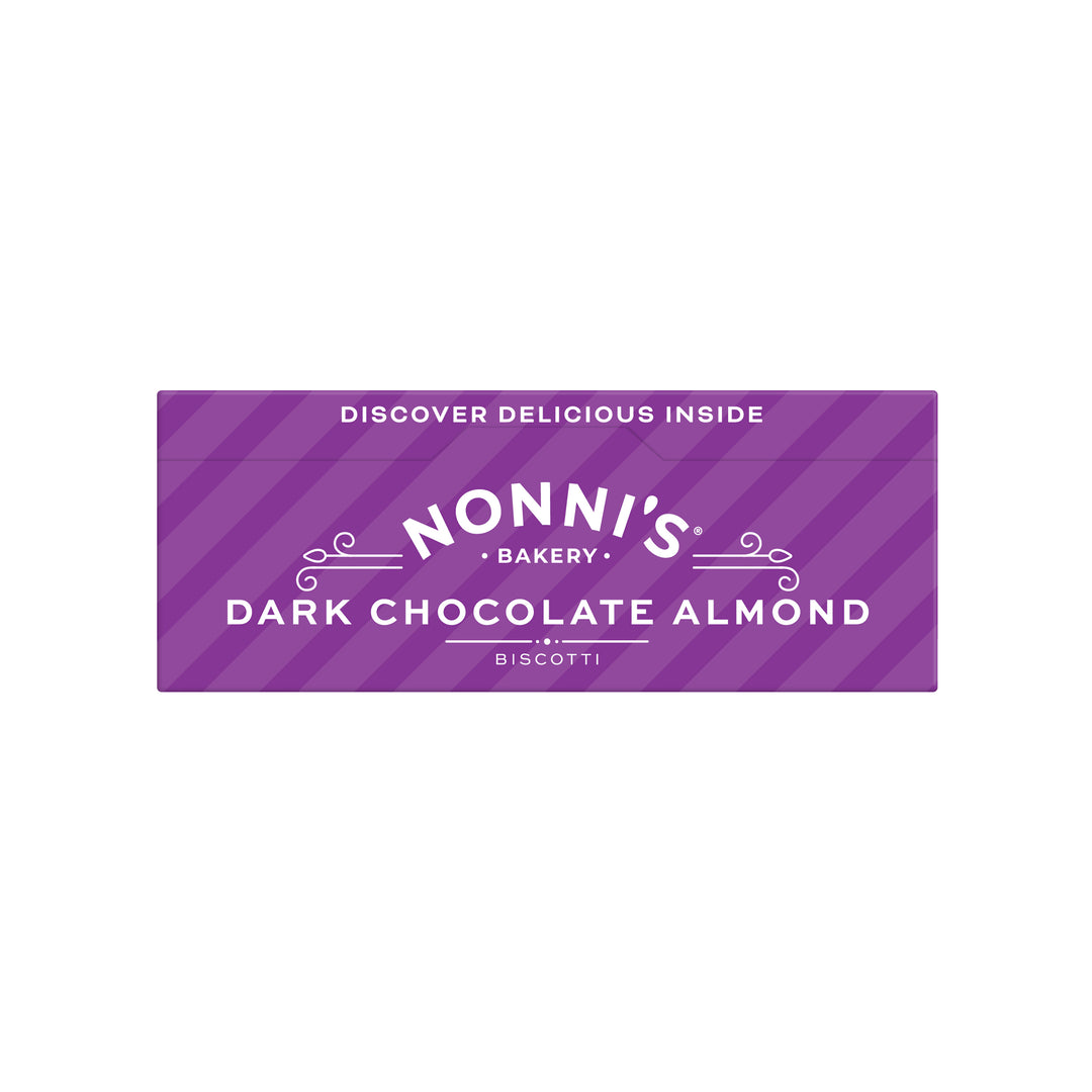 Nonni's Dark Chocolate Almond Biscotti Cookies-6.88 oz.-6/Case